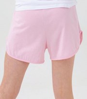 HYPE KIDS Pink Logo Runner Shorts